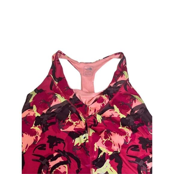 The North Face Women's Pink Tadasana Print Built-In Inner Tank Top Size Large - Picture 5 of 10